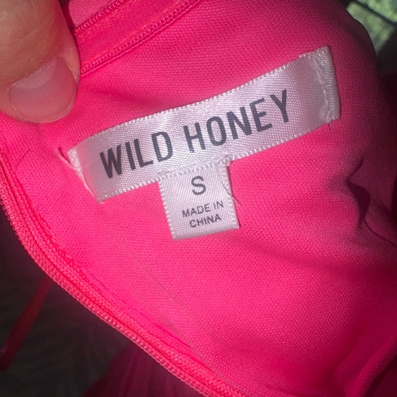 Wild Honey Pink Ruched Strapless Bodycon Dress - Picture 3 of 3